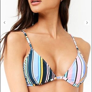 forever 21 striped bikini top